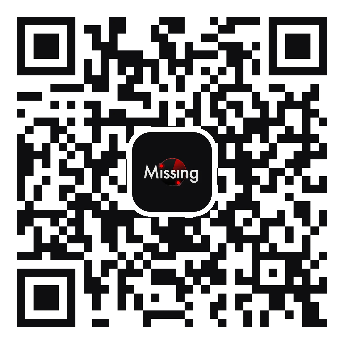 QR code vers l'application Missing